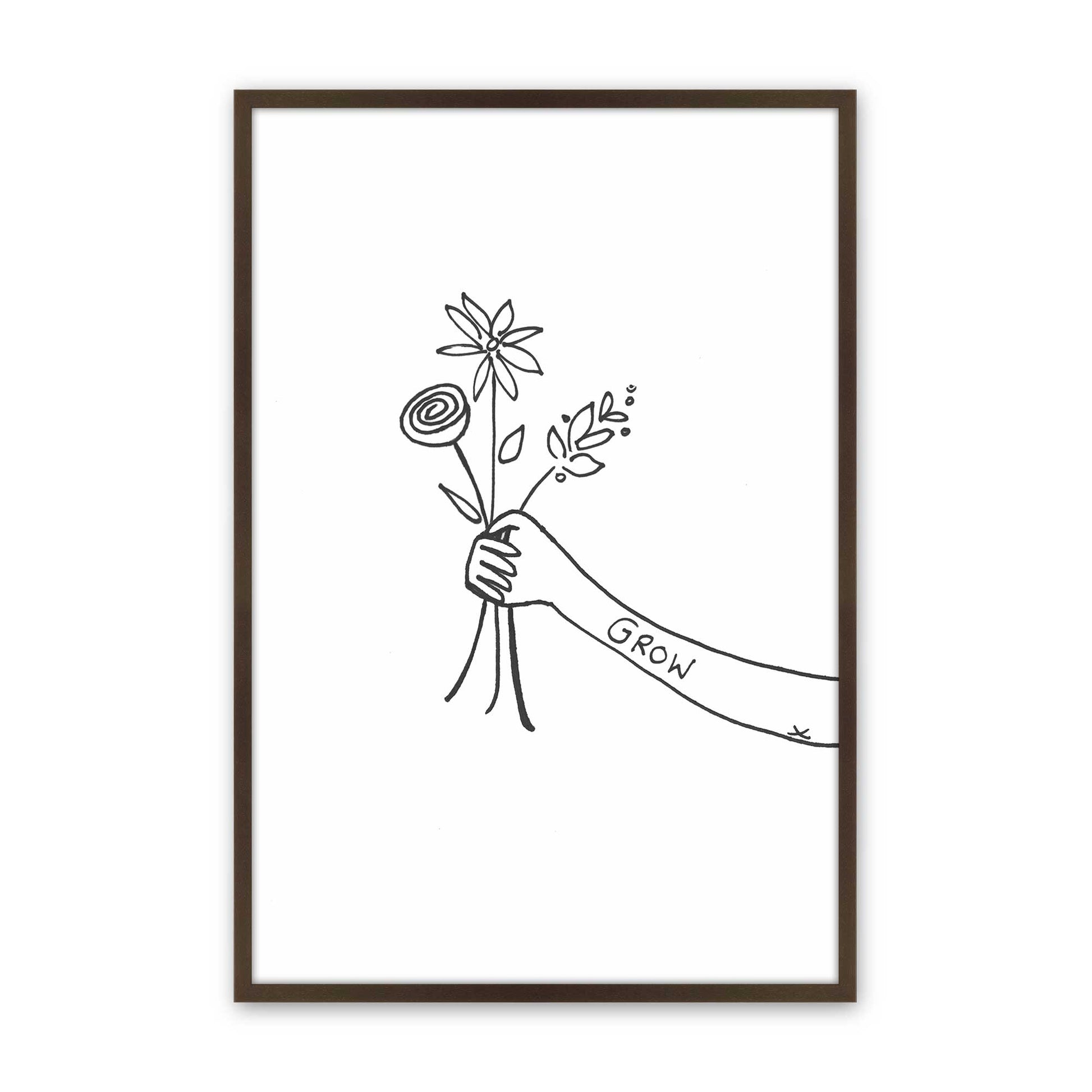 [Color:Brown], Picture of art in a Brown frame