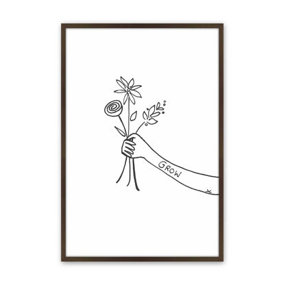 [Color:Belvinder Brown], Picture of art in a Belvinder Brown frame