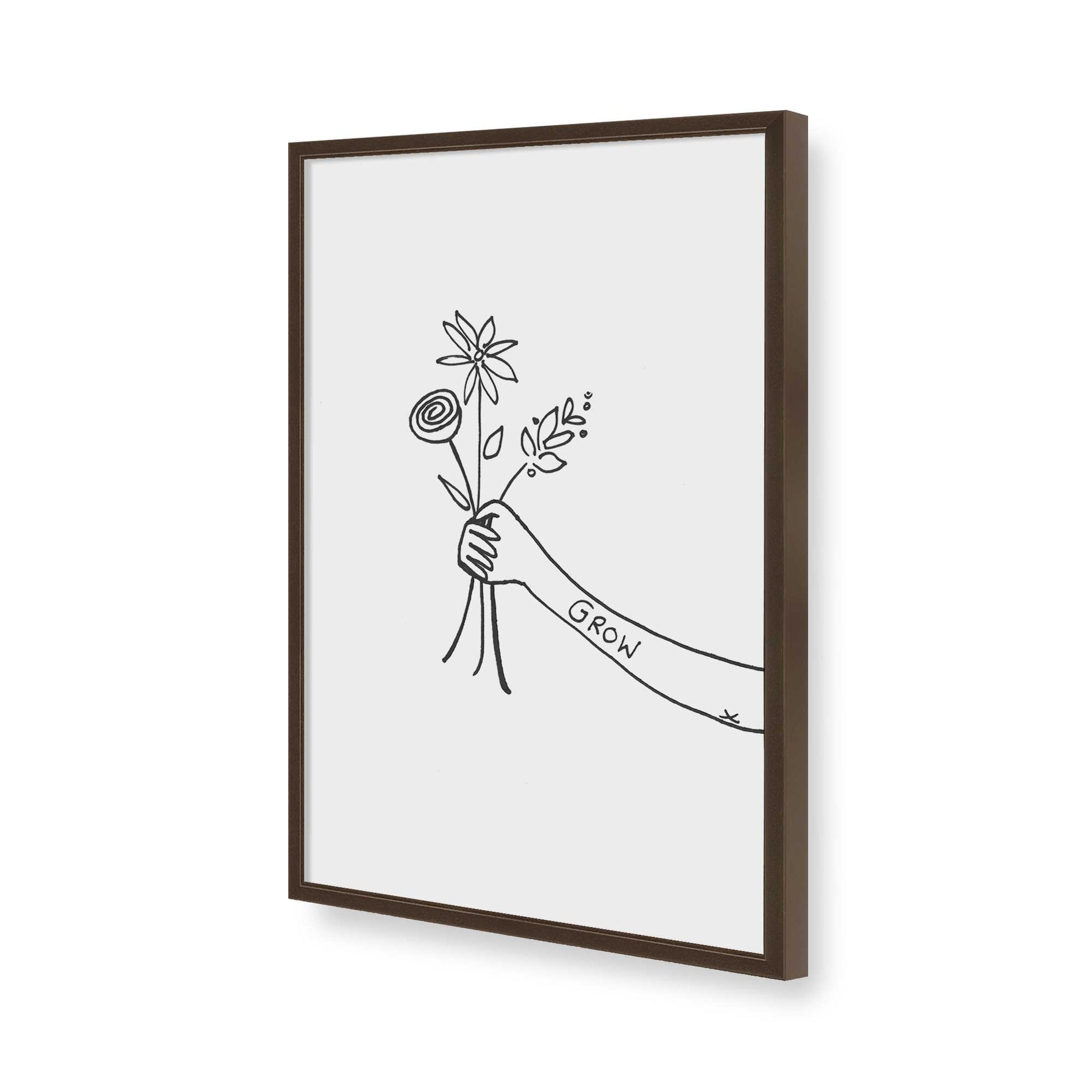 [Color:Belvinder Brown], Picture of art in a Belvinder Brown frame of the corner