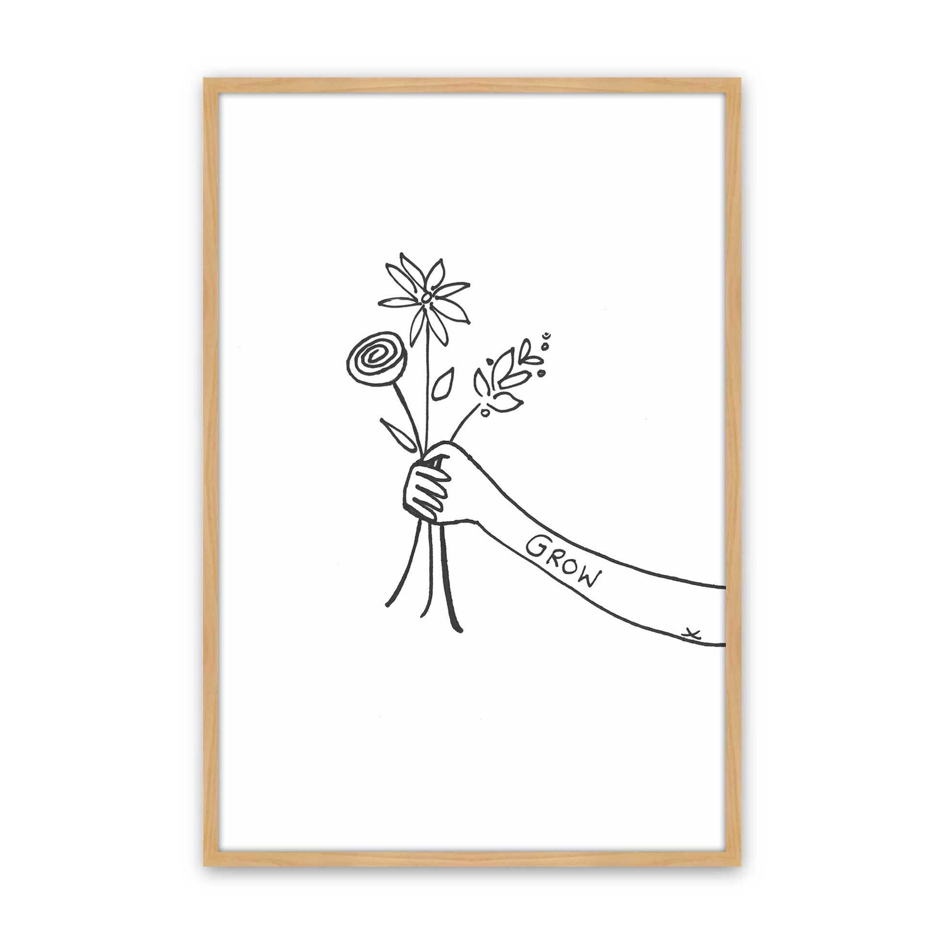 [Color:American Maple], Picture of art in a American Maple frame