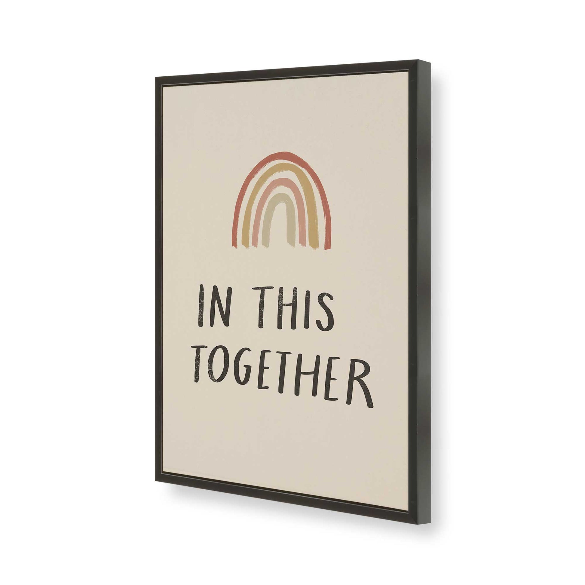 [Color:Satin Black], Picture of art in a Satin Black frame of the corner