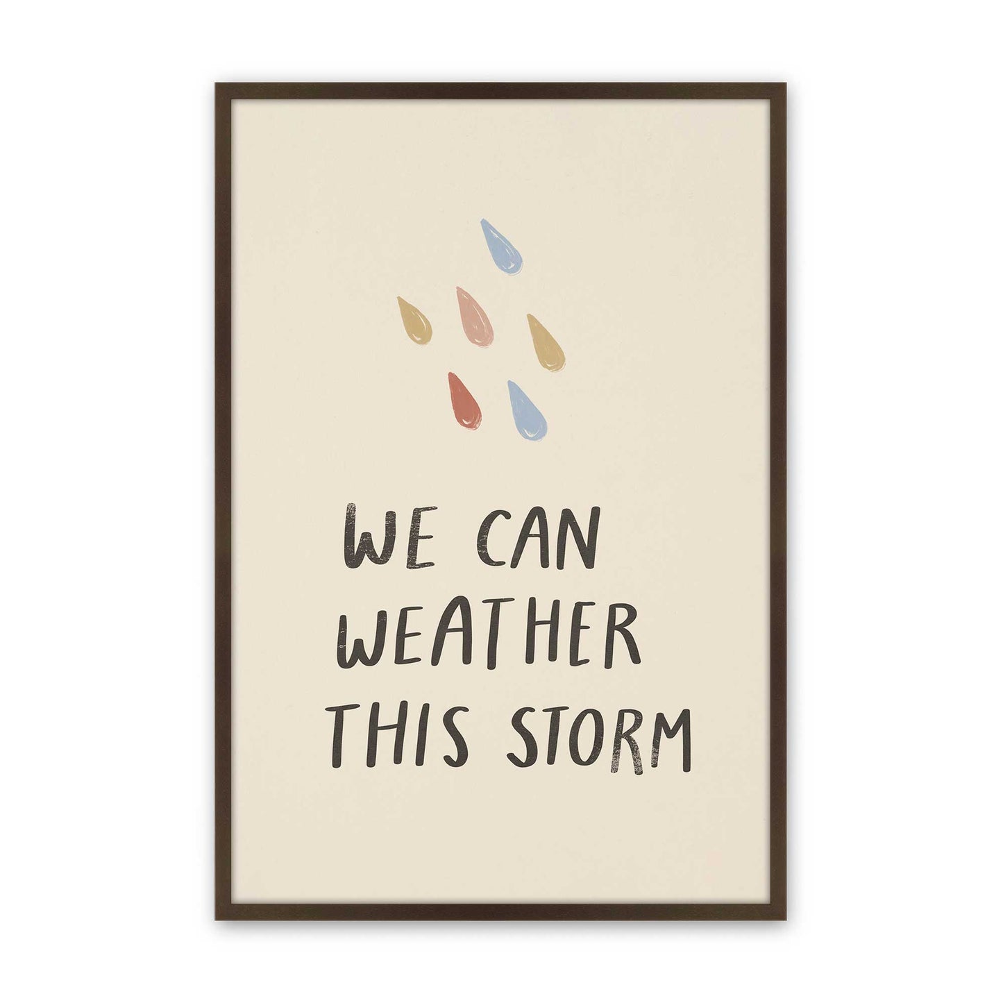 [Color:Brown], Picture of art in a Brown frame