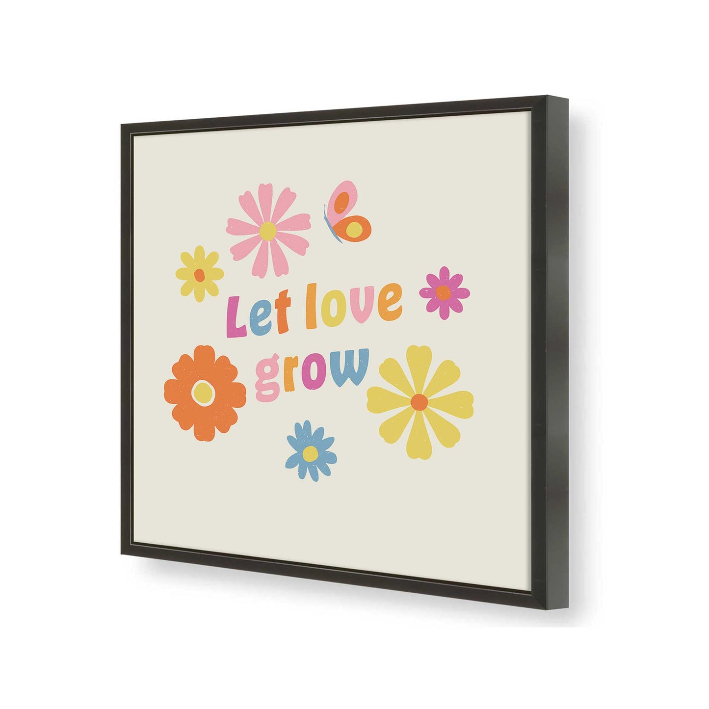 [Color:Satin Black], Picture of art in a Satin Black frame of the corner