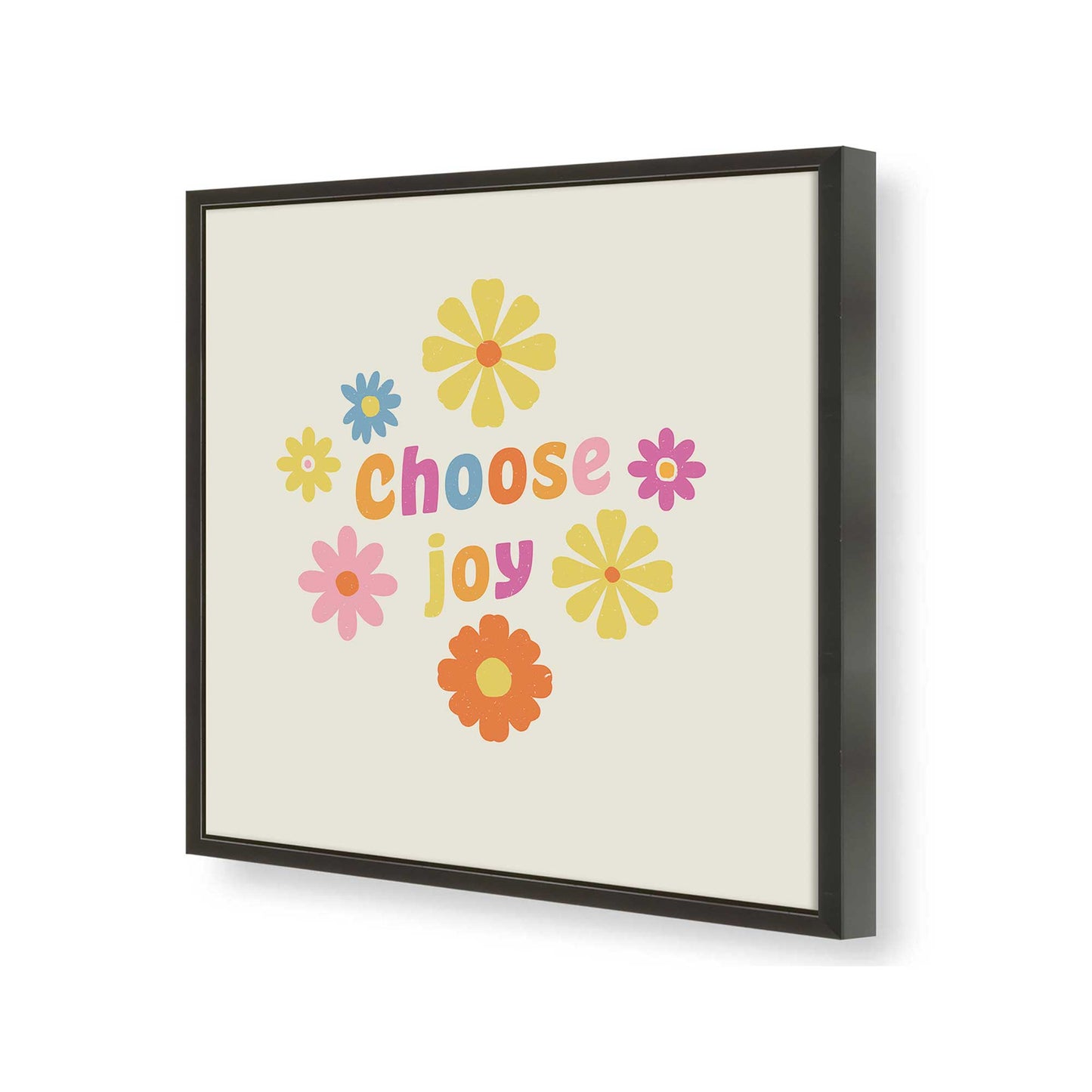 [Color:Satin Black], Picture of art in a Satin Black frame of the corner