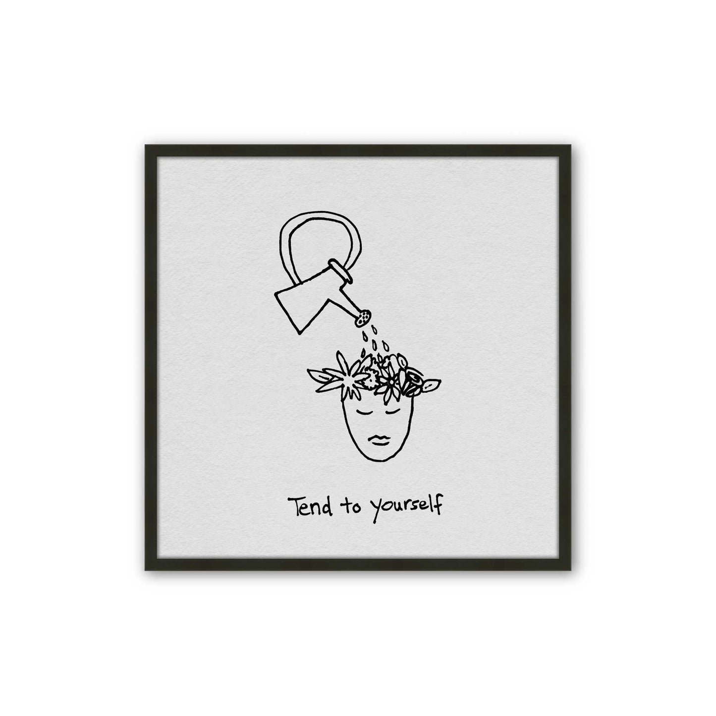 [Color:Satin Black], Picture of art in a Satin Black frame