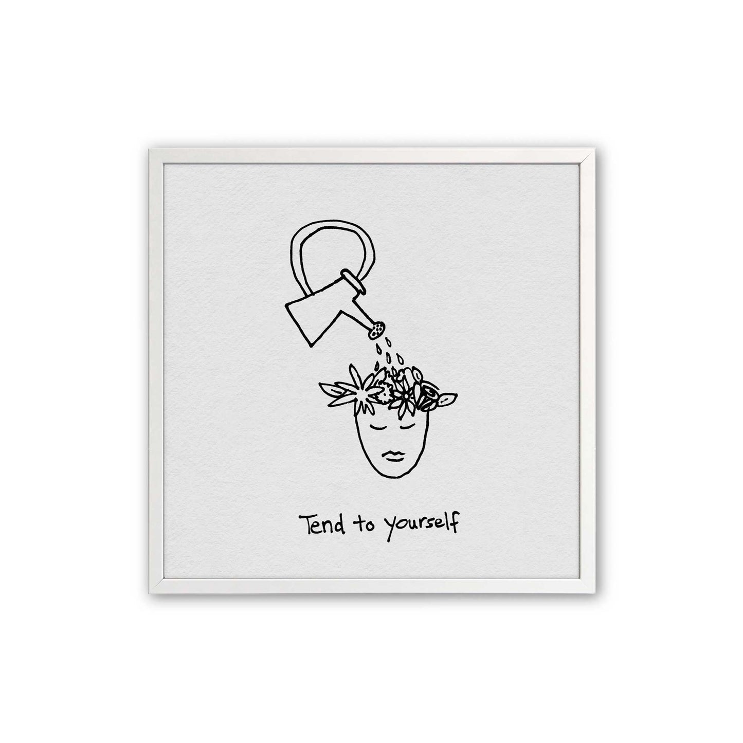 [Color:Opaque White], Picture of art in an Opaque White frame