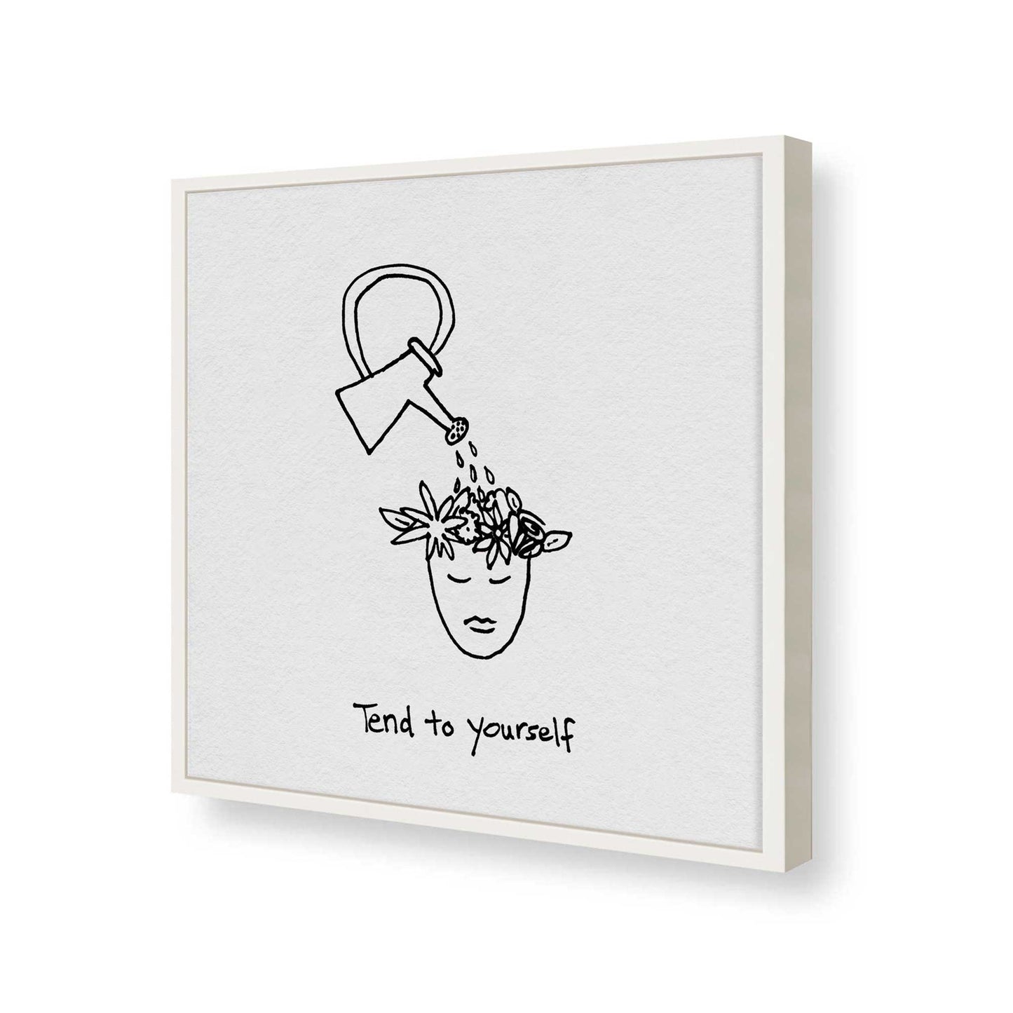 [Color:Opaque White], Picture of art in a Opaque White frame of the corner