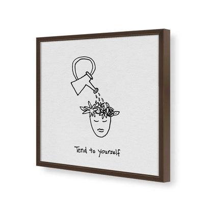 [Color:Espresso], Picture of art in a Espresso frame of the corner