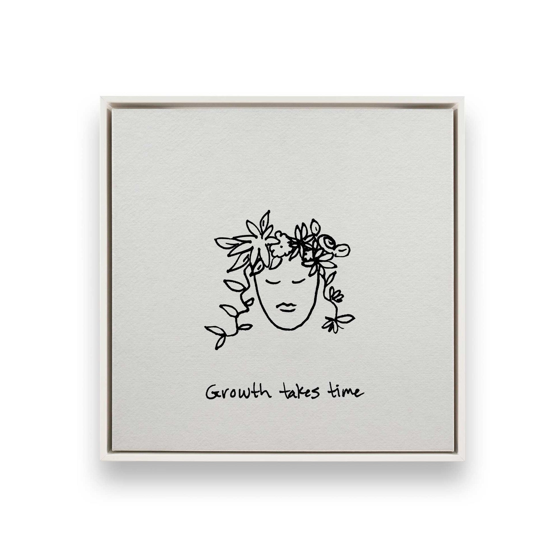 [Color:Opaque White], Picture of art in a White frame