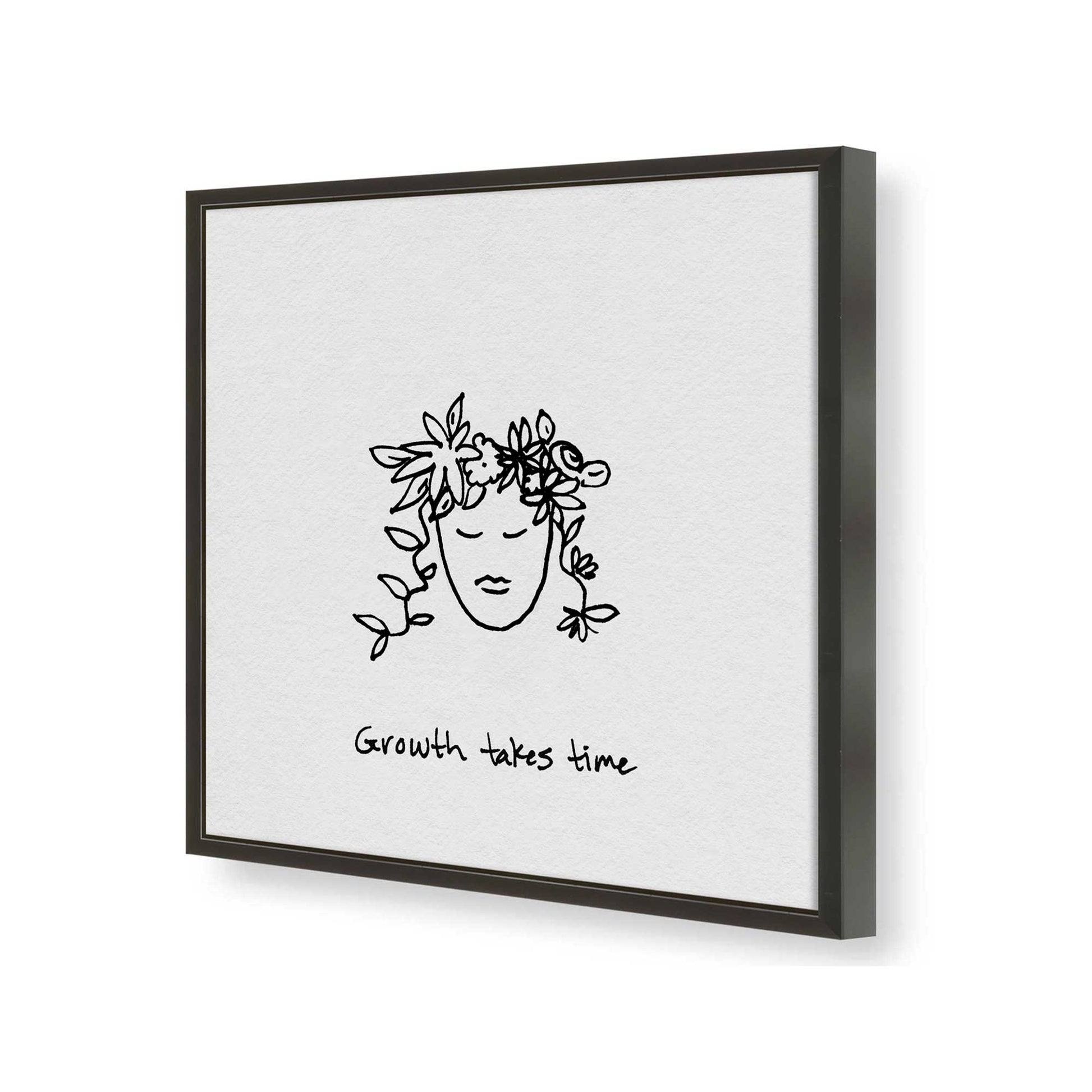 [Color:Satin Black], Picture of art in a Satin Black frame of the corner