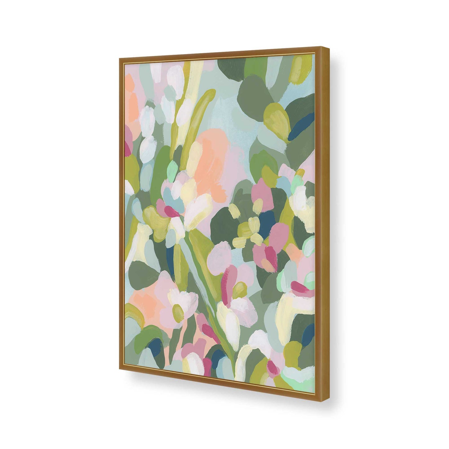 [Color:Polished Gold], Picture of art in a Polished Gold frame of the corner
