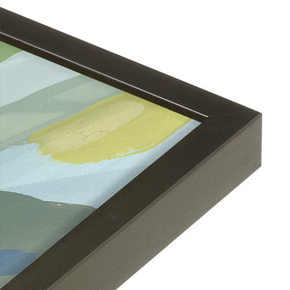 [Color:Satin Black], Picture of art in a Satin Black frame at an angle