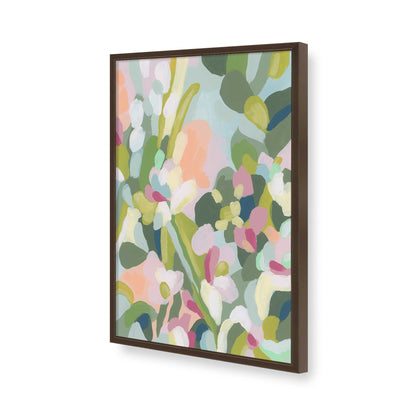 [Color:Brown], Picture of art in a Brown frame of the corner
