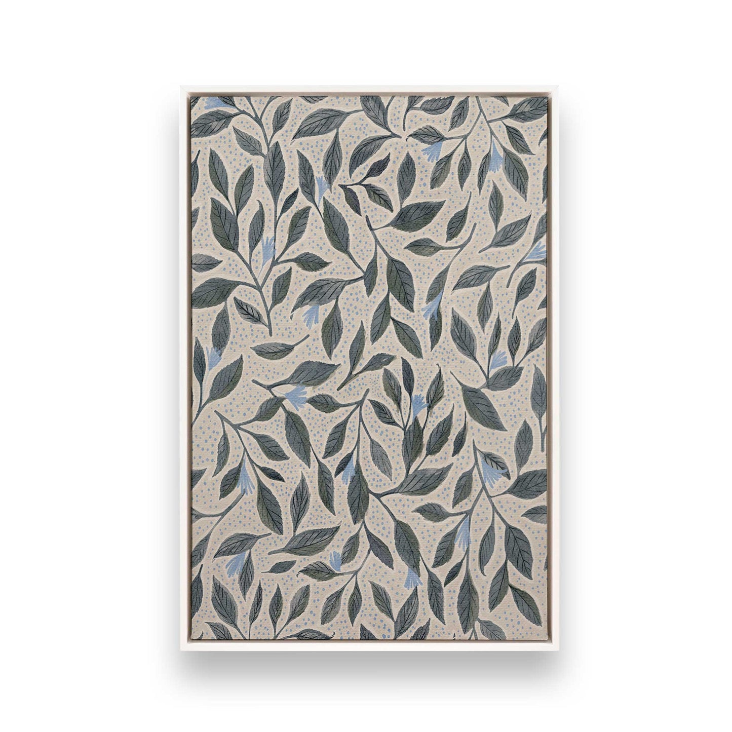 [Color:Opaque White], Picture of art in a White frame