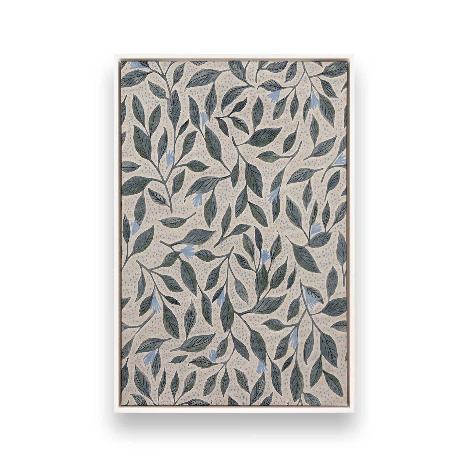 [Color:Opaque White], Picture of art in a White frame
