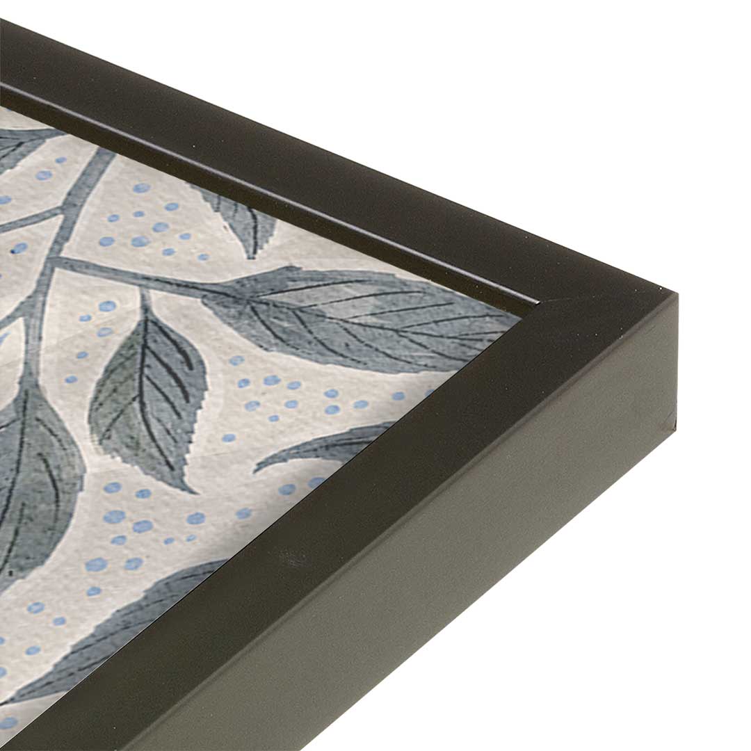 [Color:Satin Black], Picture of art in a Satin Black frame at an angle