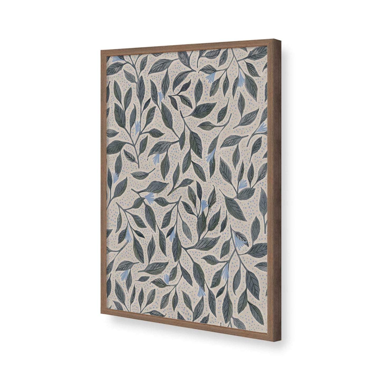 [Color:Walnut], Picture of art in a Walnut frame of the corner