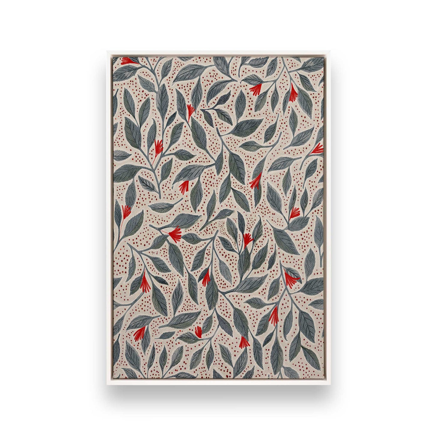 [Color:Opaque White], Picture of art in a White frame