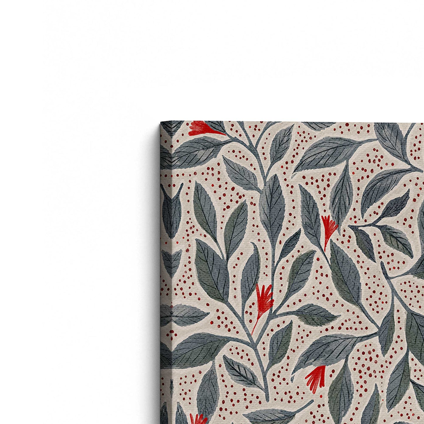[Color:Stretched Canvas], Picture of the corner of the art