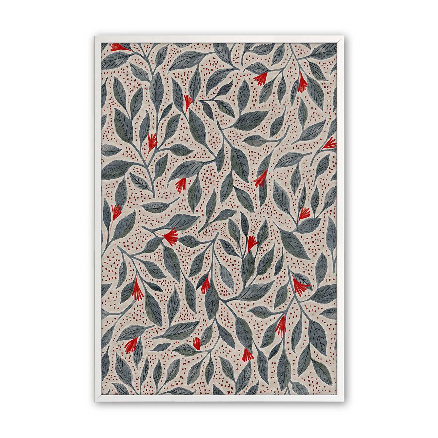 [Color:Opaque White], Picture of art in a Opaque White frame