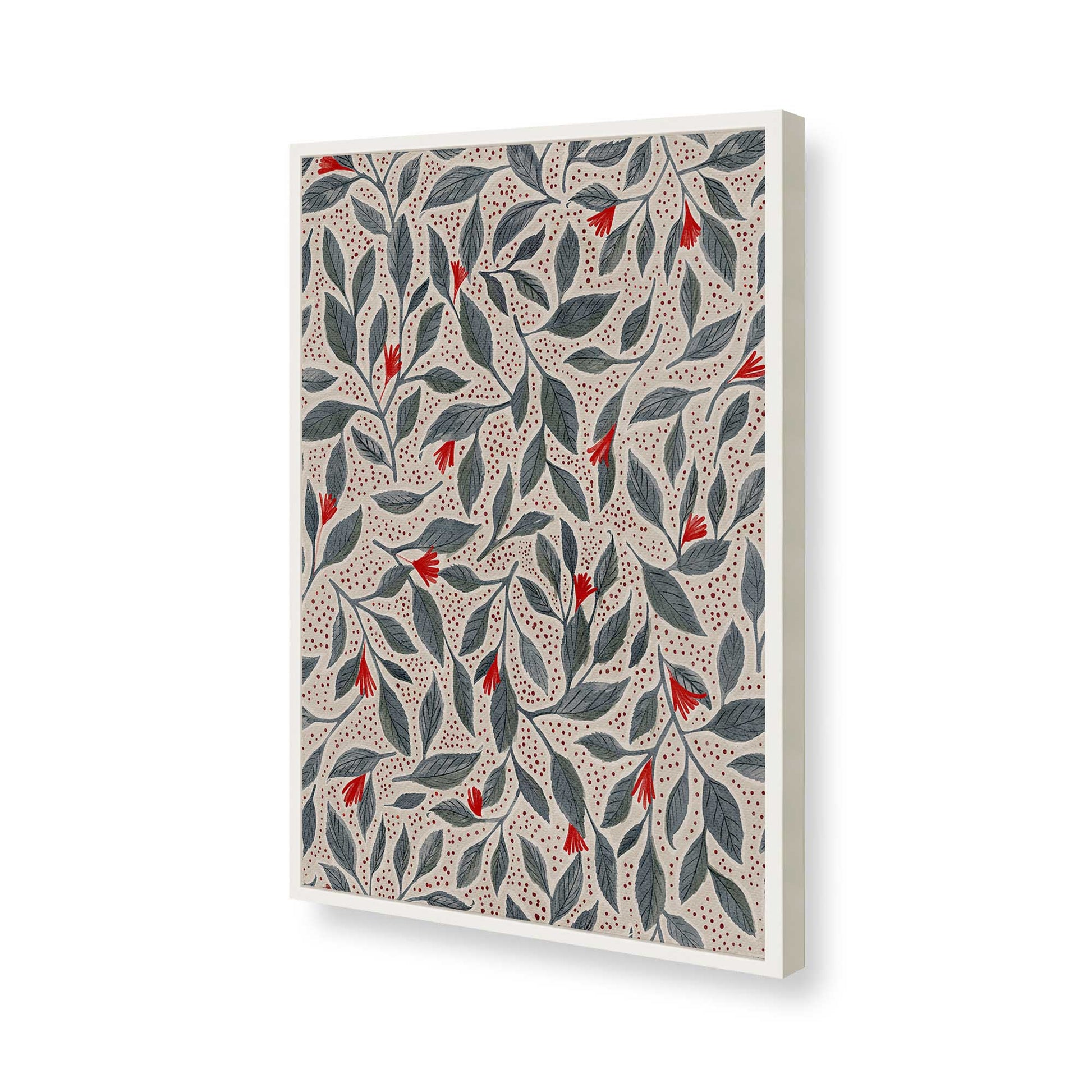 [Color:Opaque White], Picture of art in a Opaque White frame of the corner