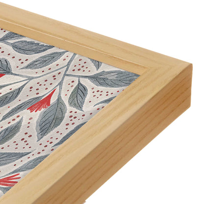[Color:American Maple], Picture of art in a American Maple frame at an angle