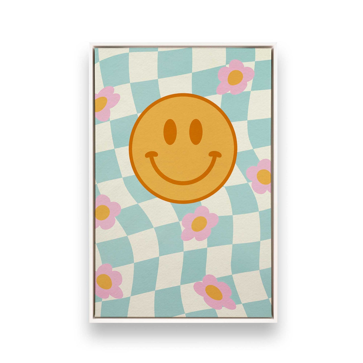 [Color:Opaque White], Picture of art in a White frame