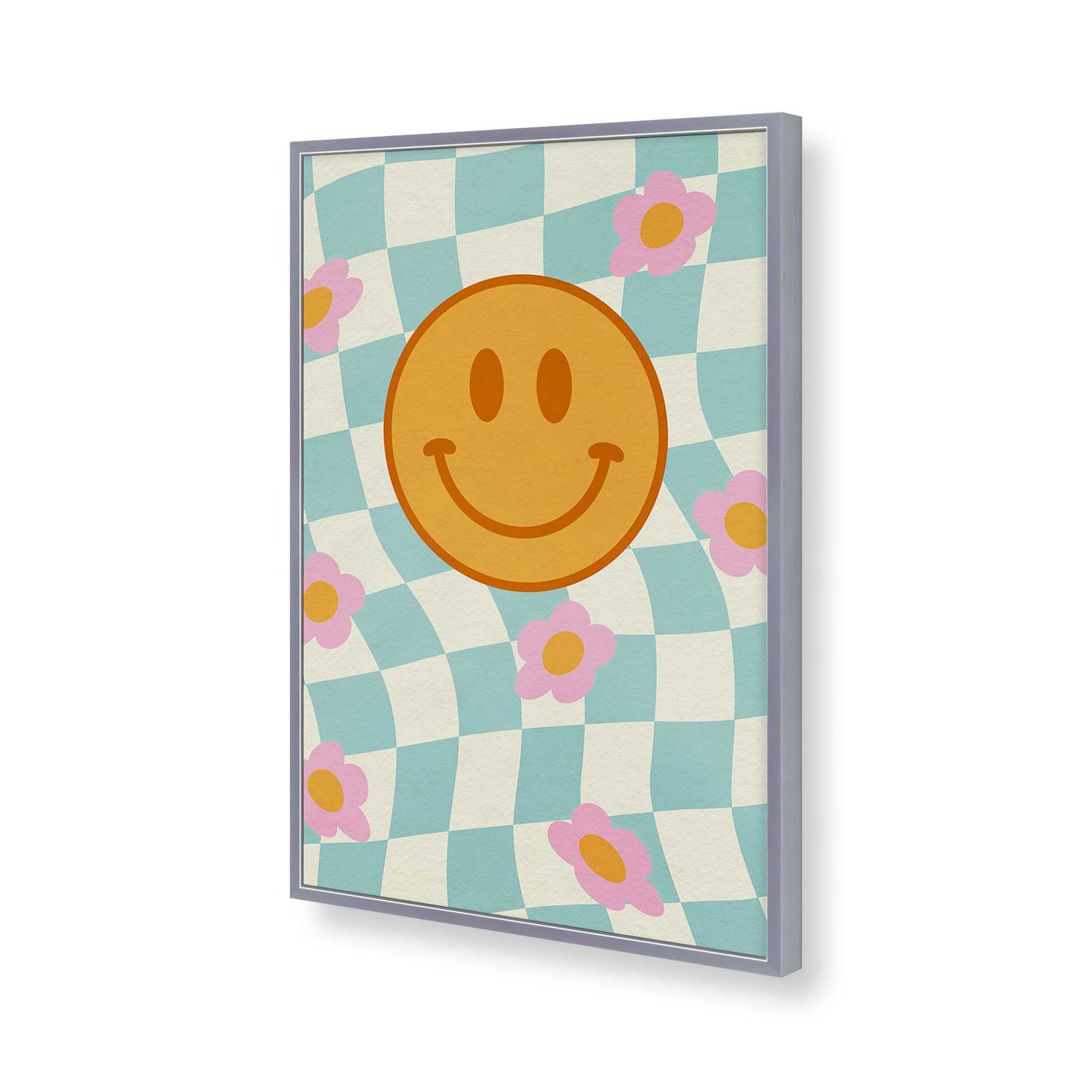 [Color:Polished Chrome], Picture of art in a Polished Chrome frame of the corner