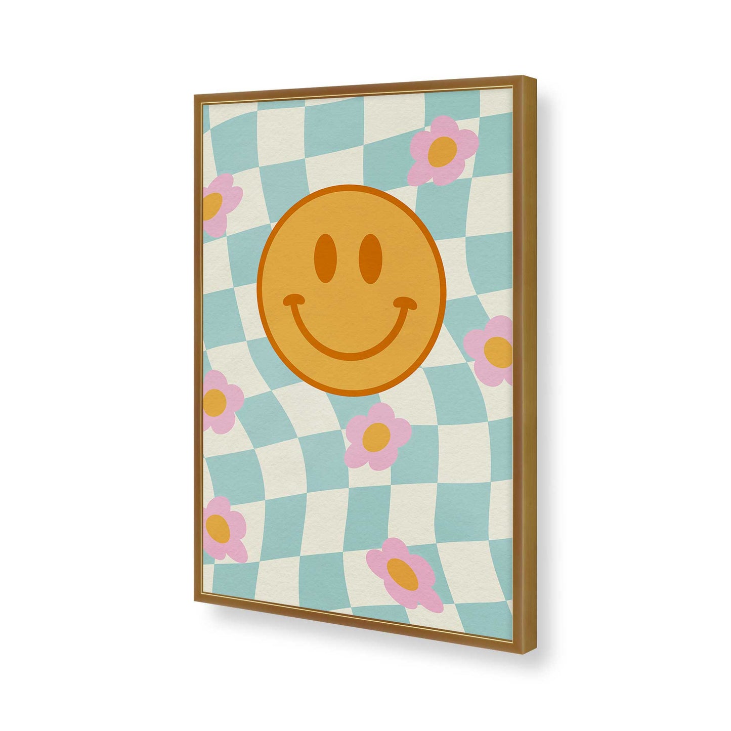 [Color:Polished Gold], Picture of art in a Polished Gold frame of the corner