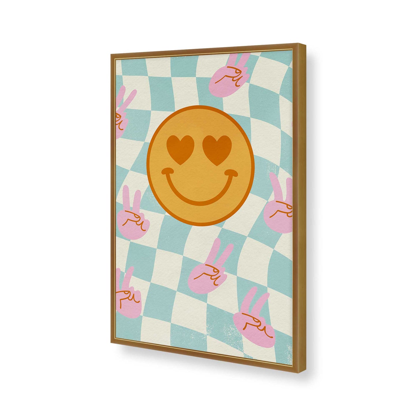 [Color:Polished Gold], Picture of art in a Polished Gold frame of the corner