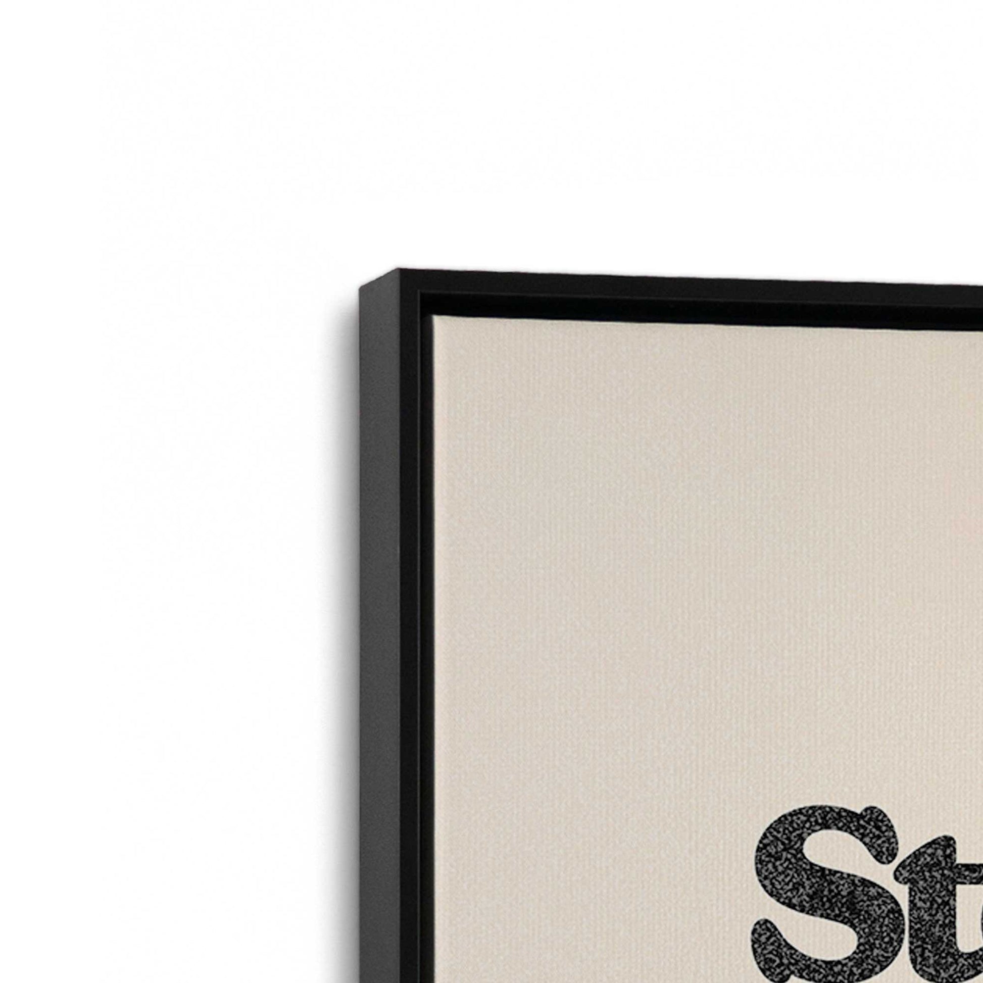 [Color:Satin Black], Picture of art in a Satin Black frame at an angle
