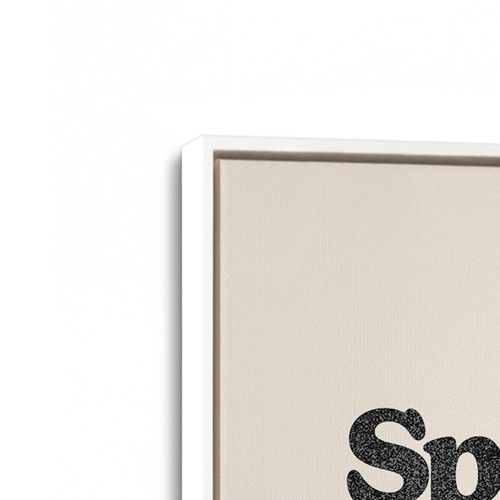 [Color:Opaque White], Picture of art in a White frame at an angle