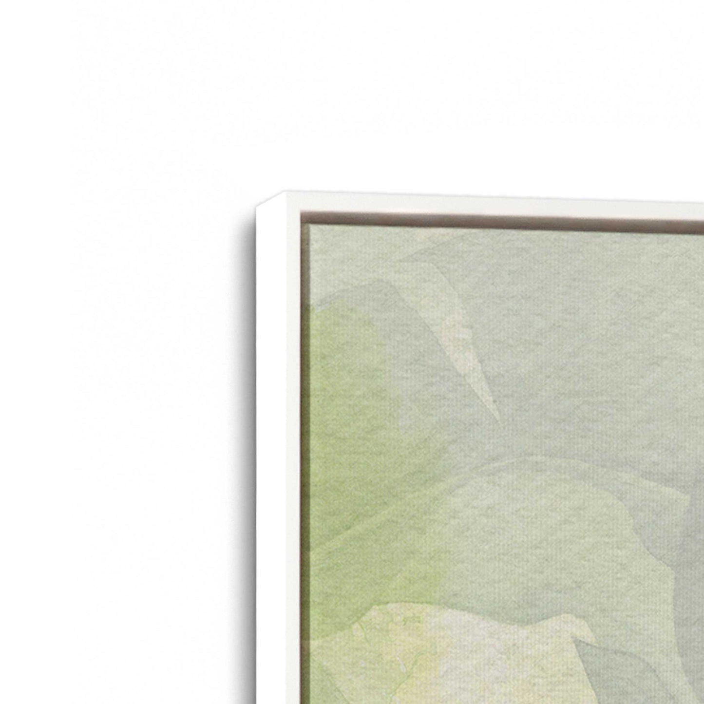 [Color:Opaque White], Picture of art in a White frame at an angle