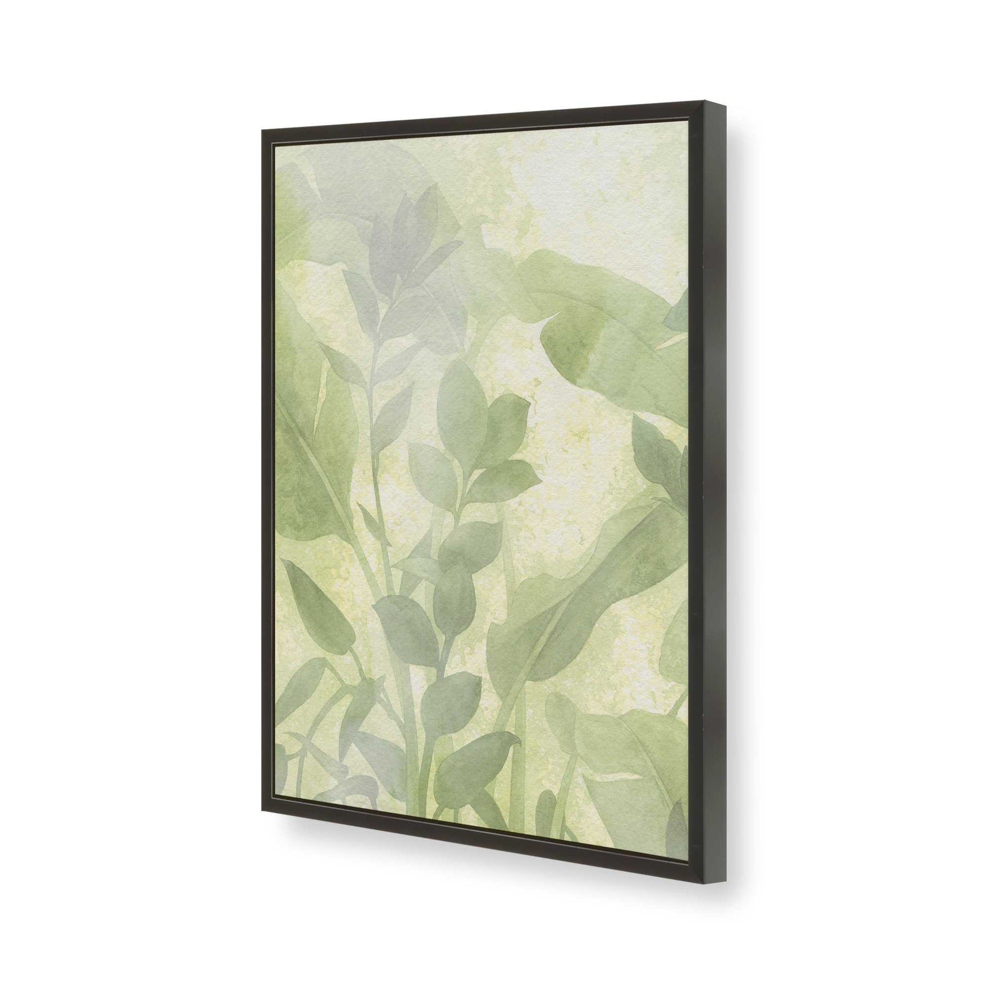 [Color:Satin Black], Picture of art in a Satin Black frame of the corner