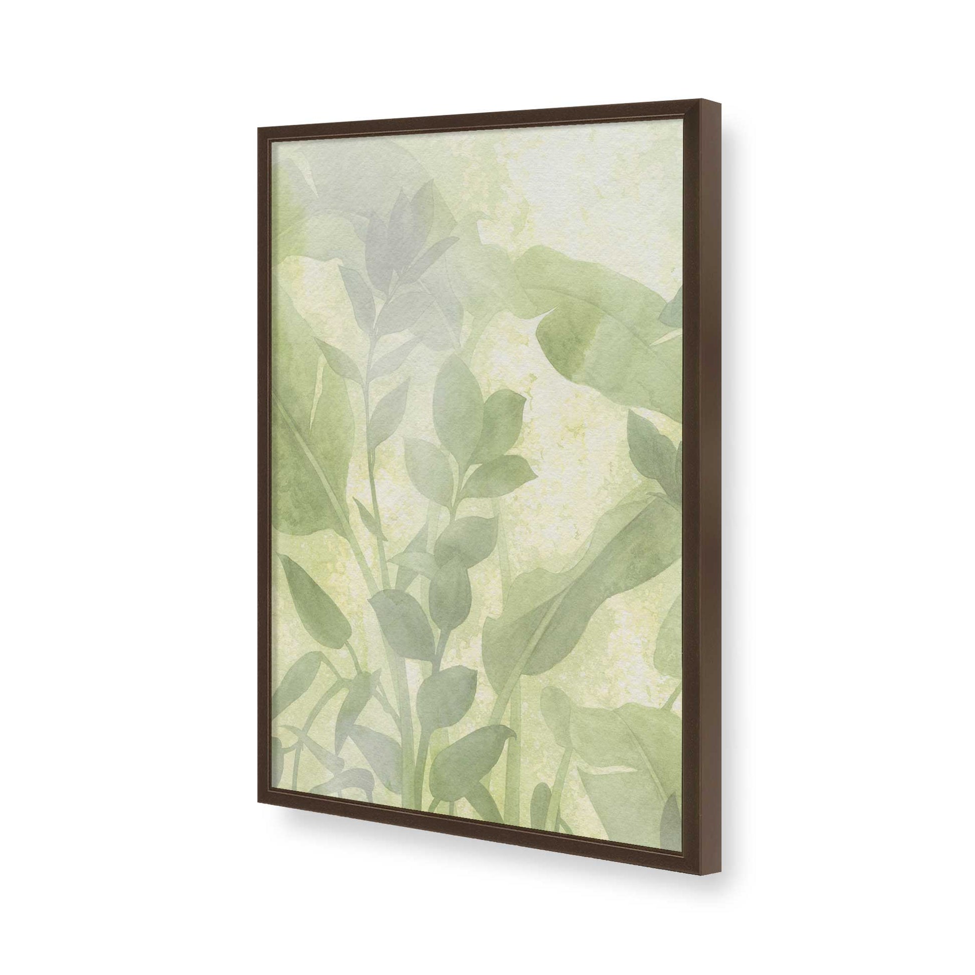 [Color:Brown], Picture of art in a Brown frame of the corner