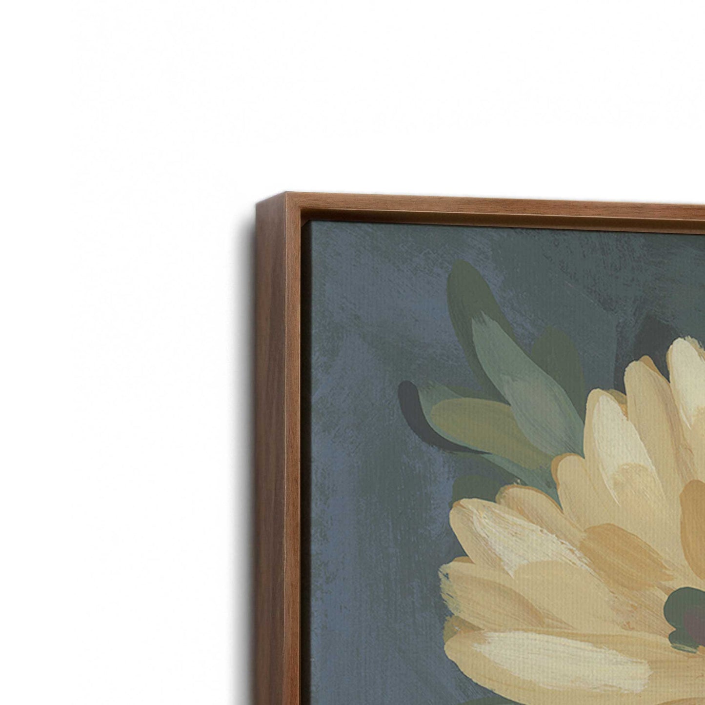 [Color:Walnut], Picture of art in a Walnut frame at an angle