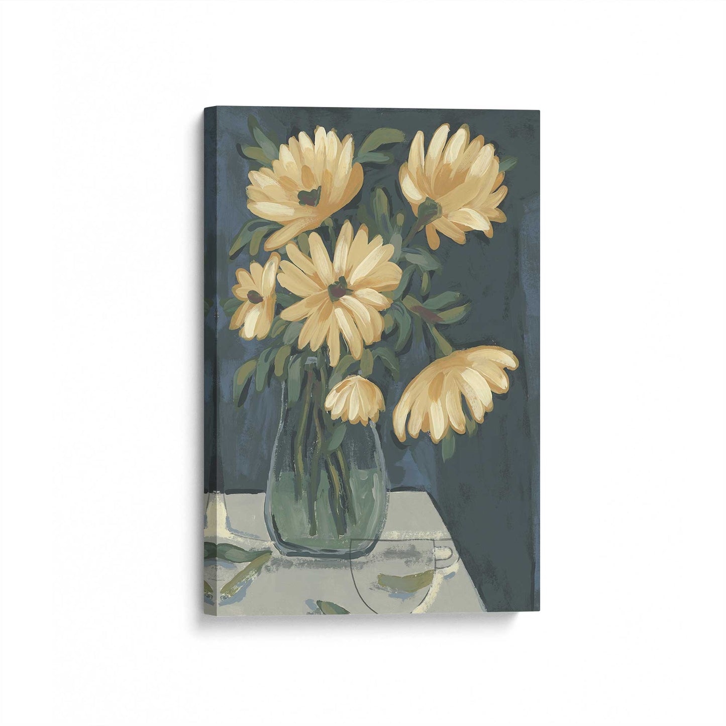 [Color:Stretched Canvas], Picture of art at an angle