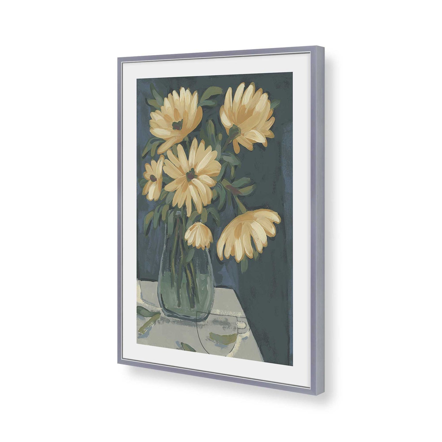 [Color:Polished Chrome], Picture of art in a Polished Chrome frame of the corner