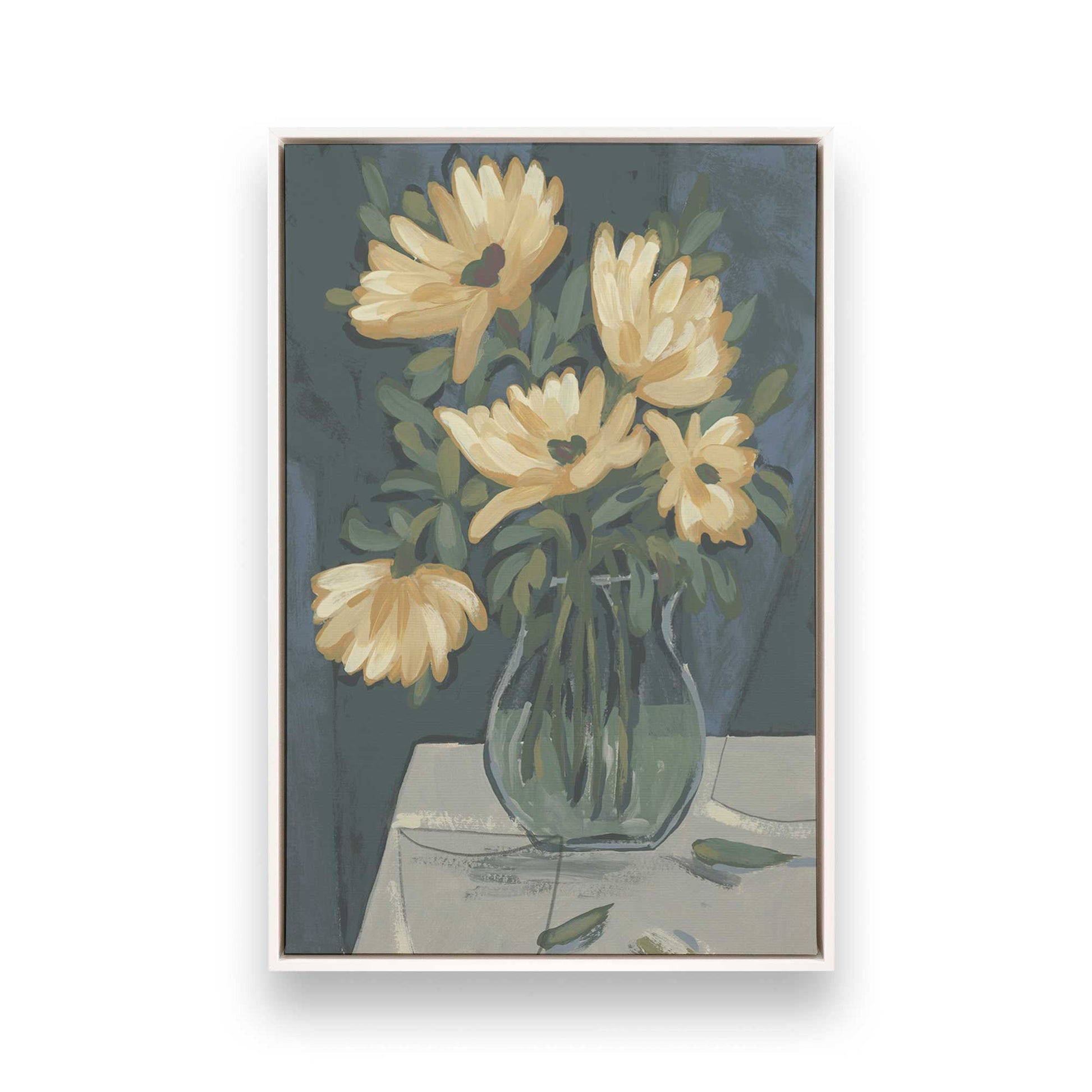 [Color:Opaque White], Picture of art in a White frame