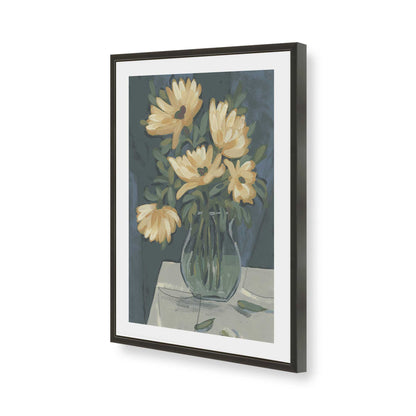 [Color:Satin Black], Picture of art in a Satin Black frame of the corner