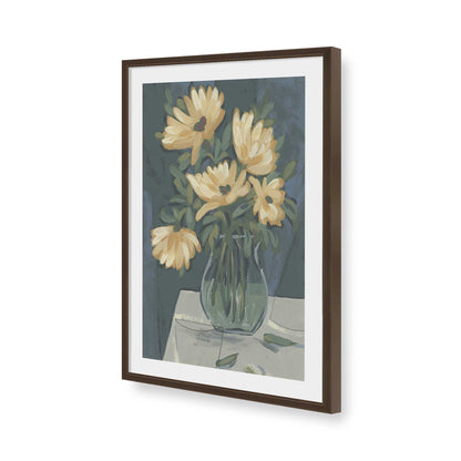 [Color:Brown], Picture of art in a Brown frame of the corner