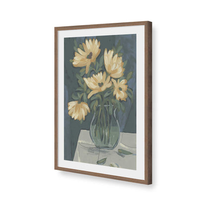 [Color:Walnut], Picture of art in a Walnut frame of the corner