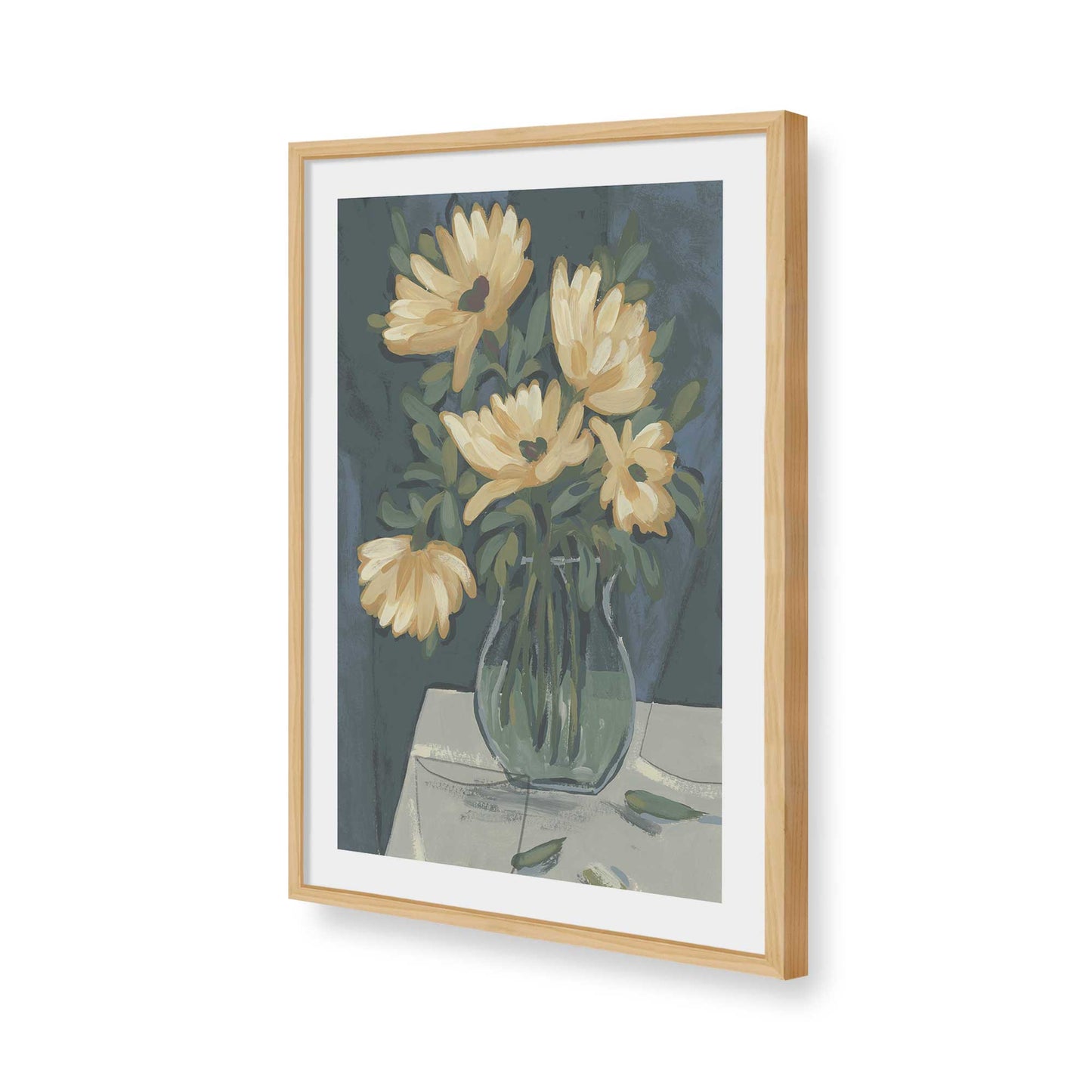 [Color:American Maple], Picture of art in a American Maple frame of the corner