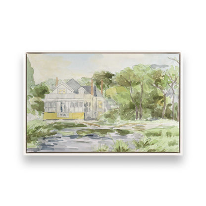 [Color:Opaque White], Picture of art in a White frame