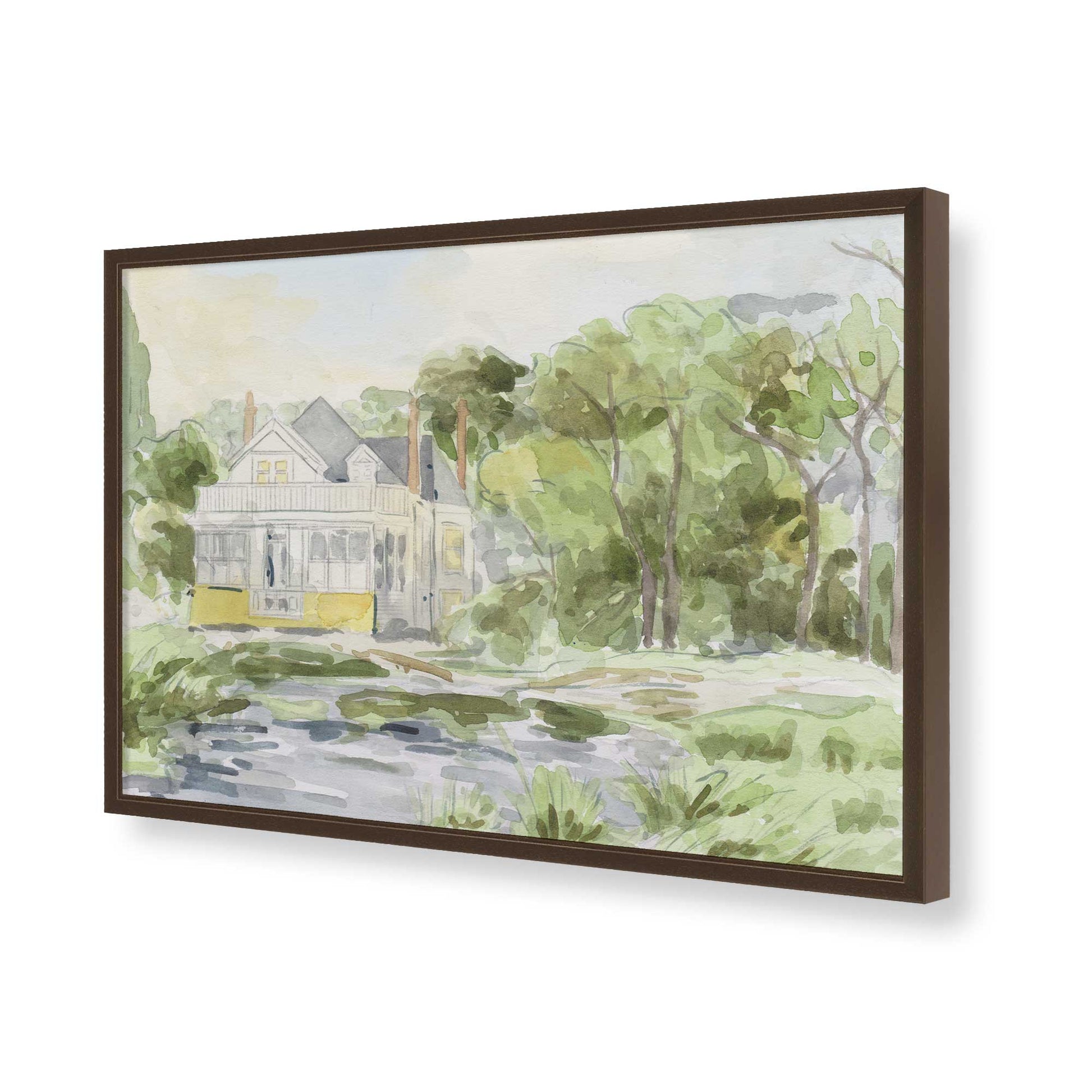 [Color:Belvinder Brown], Picture of art in a Belvinder Brown frame of the corner