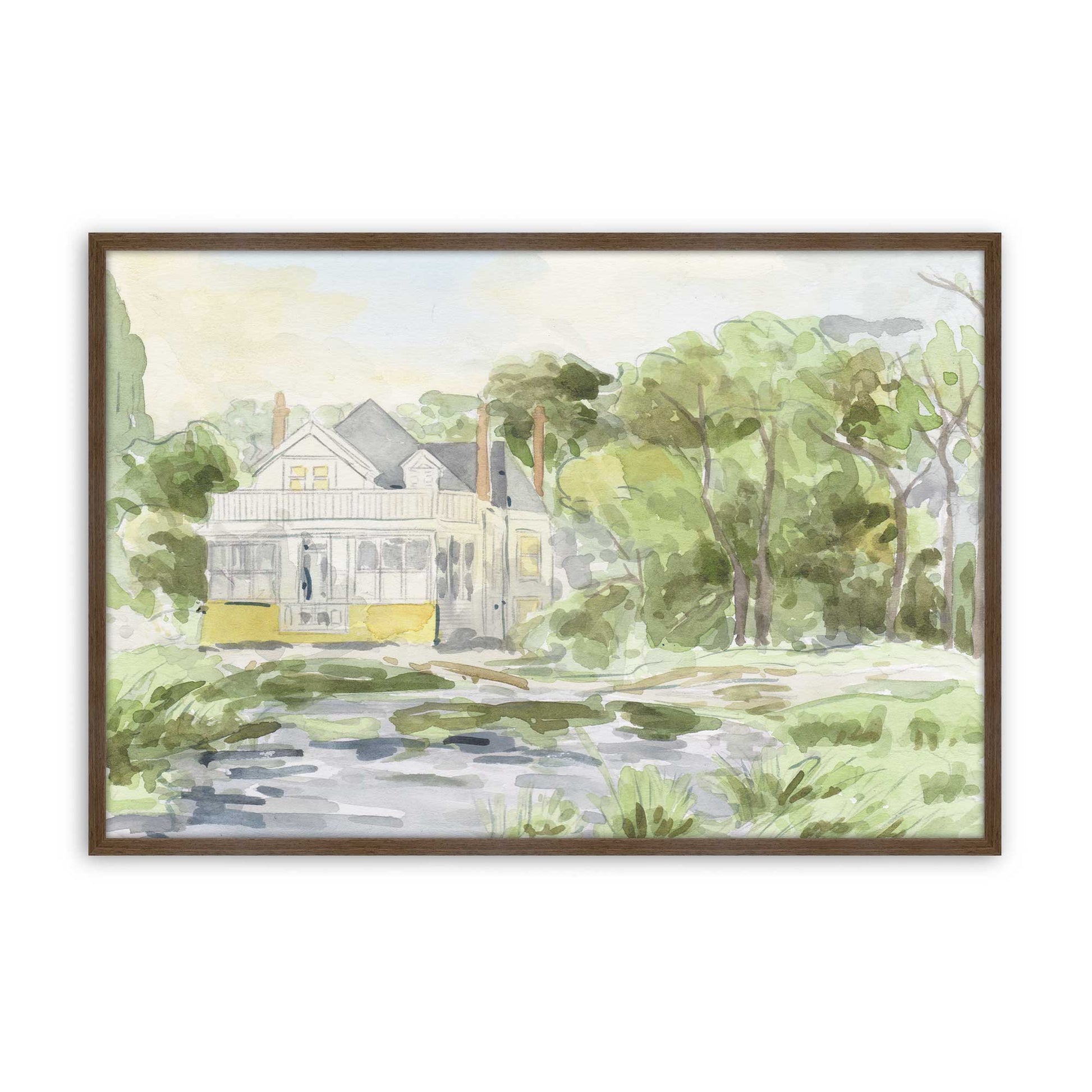 [Color:Walnut], Picture of art in a Walnut frame
