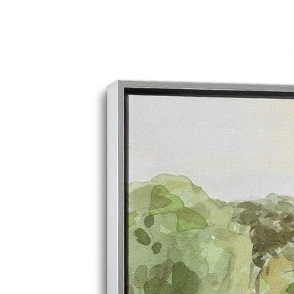 [Color:Polished Chrome], Picture of art in a Polished Chrome frame at an angle