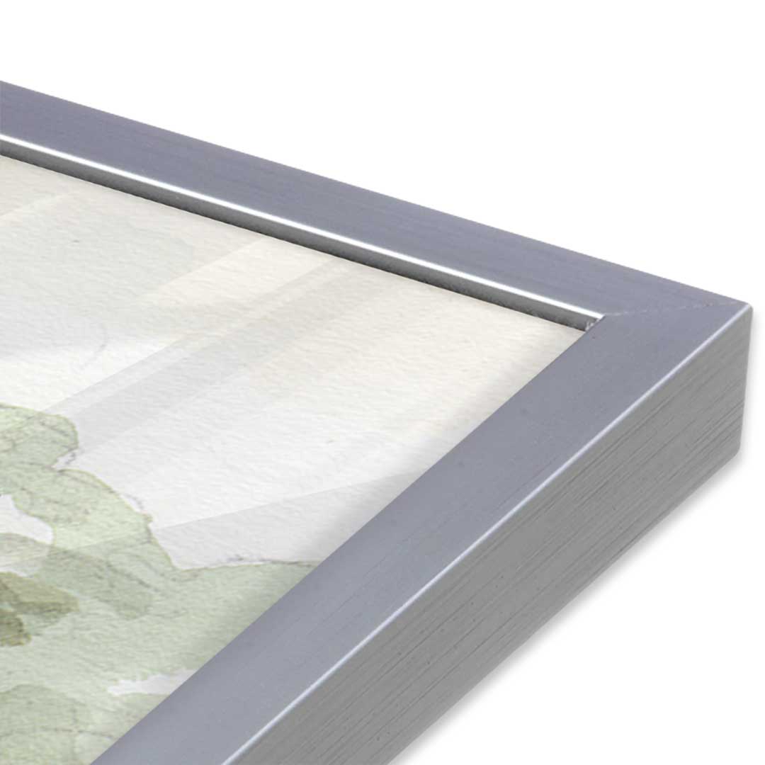 [Color:Polished Chrome], Picture of art in a Polished Chrome frame at an angle