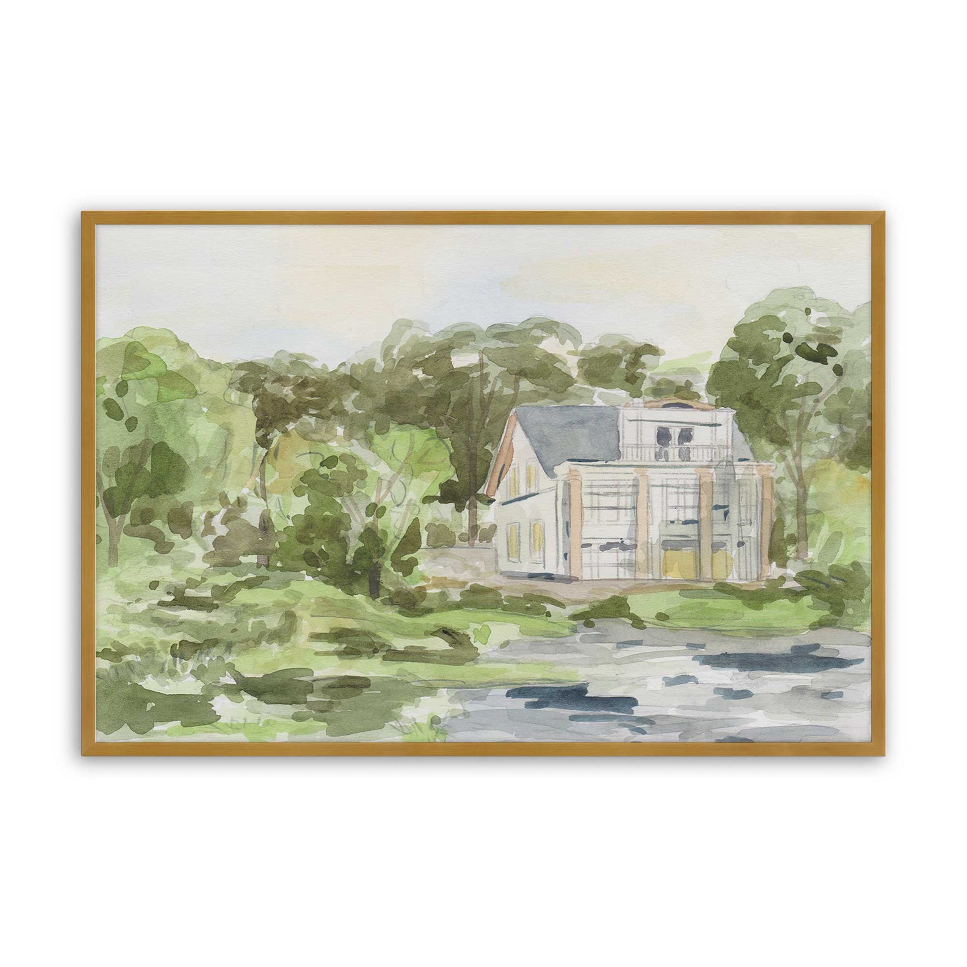 [Color:Polished Gold], Picture of art in a Polished Gold frame