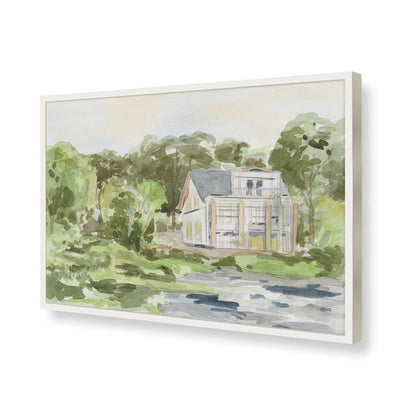[Color:Opaque White], Picture of art in a Opaque White frame of the corner